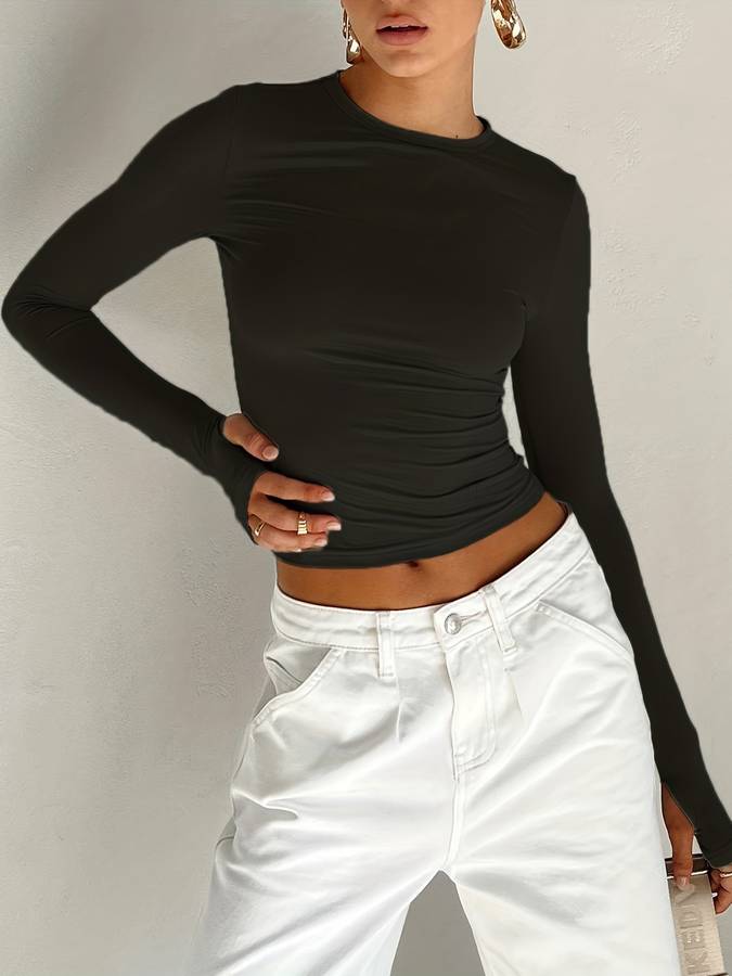 Saar™ | Basic langærmet top